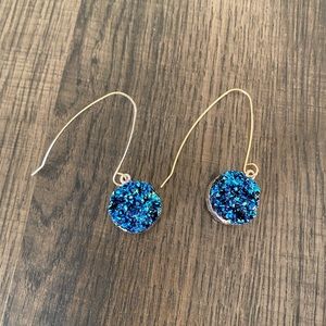 Deep blue earrings